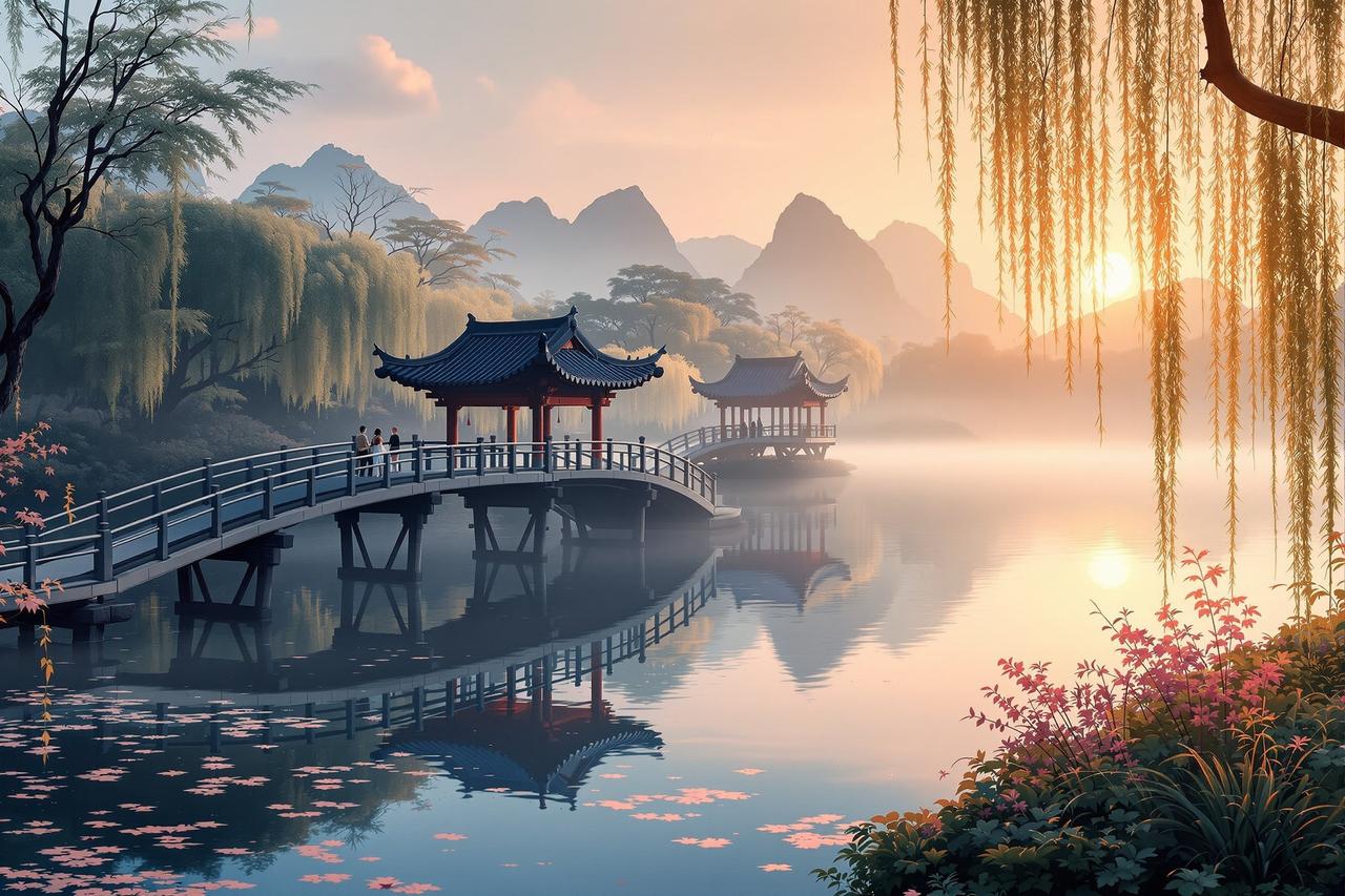 黄果漫剧 - 杭州西湖文旅短剧《断桥烟雨》 黄果漫剧成功案例 - 杭州西湖文旅短剧《断桥烟雨》